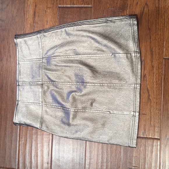 Free People coated mini skirt holding on to a dream - Picture 4 of 13